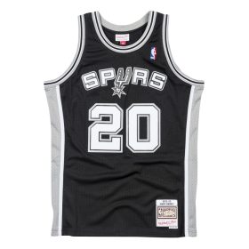  MITCHELL & NESS SAN ANTONIO SPURS MANU GINOBILI 02-03' #20 SWINGMAN JERSEY BLACK/BLACK