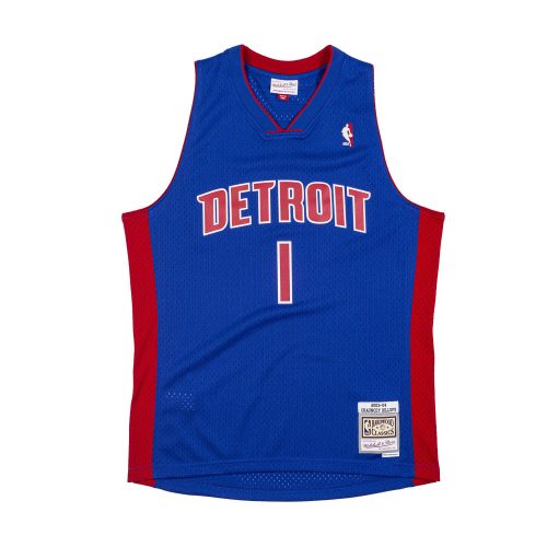 MITCHELL & NESS DETROIT PISTONS CHAUNCEY BILLUPS 2003-04 SWINGMAN JERSEY ROYAL