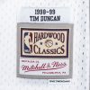 MITCHELL & NESS SAN ANTONIO SPURS TIM DUNCAN 1998-99' #21 SWINGMAN JERSEY WHITE