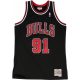 MITCHELL & NESS NBA CHICAGO BULLS DENNIS RODMAN 1997-98' #91 SWINGMAN 2.0 JERSEY BLACK/RED