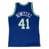 MITCHELL & NESS DALLAS MAVERICKS DIRK NOWITZKI 98-99 #41 NBA SWINGMAN 2.0 JERSEY ROYAL/GREEN