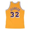 MITCHELL & NESS LOS ANGELES LAKERS MAGIC JOHNSON 84-85' #32 SWINGMAN 2.0 JERSEY YELLOW