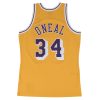 MITCHELL & NESS LOS ANGELES LAKERS SHAQUILLE ONEAL 96-97 #34 SWINGMAN 2.0 JERSEY YELLOW