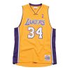 MITCHELL & NESS LOS ANGELES LAKERS SHAQUILLE O'NEAL 99-00' SWINGMAN 2.0 JERSEY LIGHT GOLD