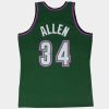MITCHELL & NESS MILWAUKEE BUCKS'96 RAY ALLEN #34 SWINGMAN 2.0 JERSEY GREEN/PURPLE