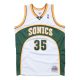 MITCHELL & NESS SEATTLE SUPERSONICS KEVIN DURANT 07-08 #33 SWINGMAN 2.0 JERSEY WHITE