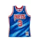 MITCHELL & NESS NEW JERSEY NETS DRAZEN PETROVIC #3 SWINGMAN JERSEY PATTERN/ROYAL
