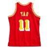 MITCHELL & NESS HOUSTON ROCKETS YAO MING 2004-05' #11 SWINGMAN JERSEY UNIVERSITY RED