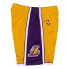 Mitchell & Ness Los Angeles Lakers 2009-10 Swingman Shorts YELLOW XXL