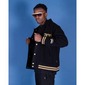 SPRAYGROUND GOLDEN TIGER VARSITY BLACK/GOLD