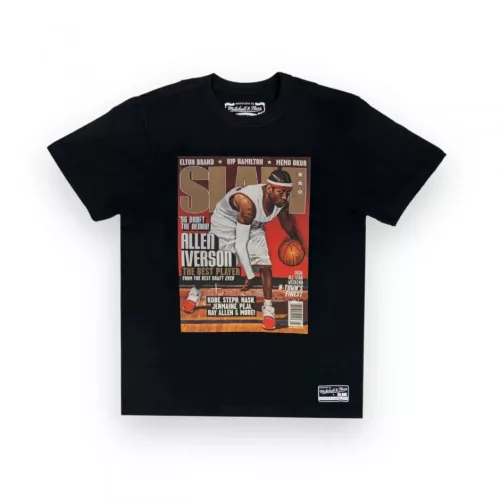 Mitchell & Ness NBA Philadelphia 76Ers Allen Iverson Boxy Slam Tee Black