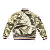 MITCHELL & NESS NBA LOS ANGELES LAKERS CHAMPIONSHIP GAME SATIN JACKET BEIGE