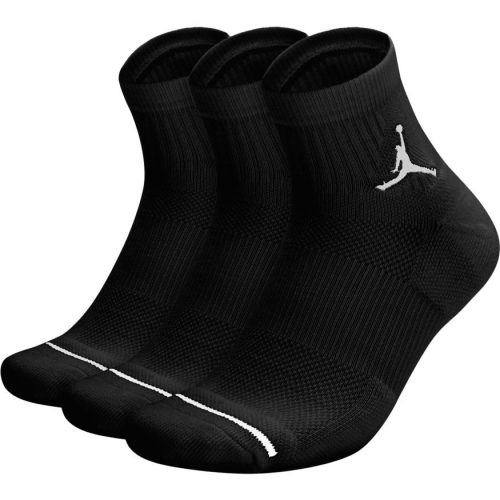 Jordan Jumpman High-Intensity Quarter Sock (3 Pair)  BLACK/BLACK/BLACK