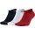 JORDAN JUMPMAN NO-SHOW SOCKS (3 PAIR) BLACK/WHITE/GYM RED