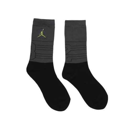 Jordan 13 Crew Socks BLACK/ANTHRACITE/ALTITUDE GREEN