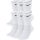 NIKE EVERYDAY CUSH SOCKS 6PR 132 WHITE/BLACK
