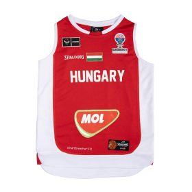 Hunbasket Spalding Hivatalos Mez Gyerek Piros