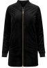 Urban Classics Ladies Long Velvet Jacket BLACK
