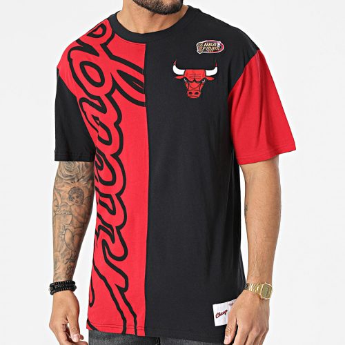 MITCHELL & NESS NBA CHICAGO BULLS PLAY BY PLAY 2.0 TEE RED / BLACK