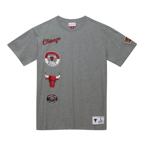 MITCHELL & NESS CHICAGO BULLS M&N CITY COLLECTION S/S TEE Grey Heather M