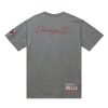 MITCHELL & NESS CHICAGO BULLS M&N CITY COLLECTION S/S TEE Grey Heather L
