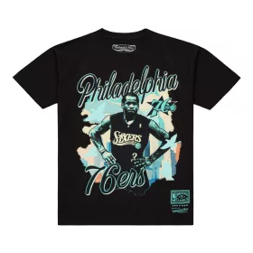   Mitchell & Ness NBA Philadelphia 76Ers Allen Iverson In The City Player Tee Black