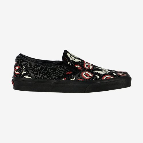 VANS CLASSIC SLIP ON (GLOW FRIGHTS) BLACK/BLACK