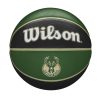 WILSON NBA TEAM TRIBUTE MILWAUKEE BUCKS BASKETBALL 7 DARK GREEN/BLACK
