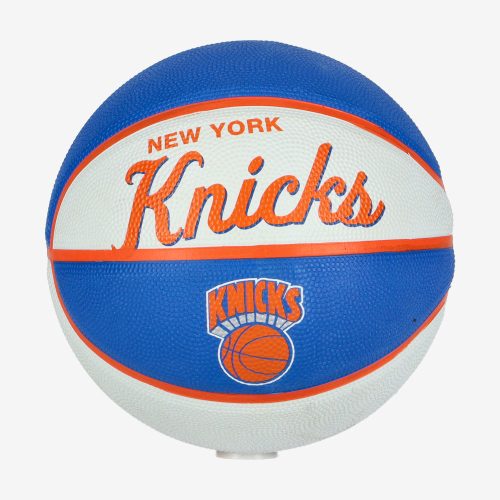 WILSON NBA TEAM RETRO MINI NEW YORK KNICKS BASKETBALL 3 BLUE/WHITE