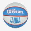 WILSON NBA TEAM RETRO MINI OKLAHOMA CITY THUNDER BASKETBALL 3 BLUE/WHITE