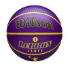 WILSON NBA PLAYER ICON OUTDOOR BSKT LEBRON JAMES Yellow/Purple 7