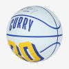 WILSON NBA PLAYER ICON MINI BSKT STEPHEN CURRY Blue/Yellow 3