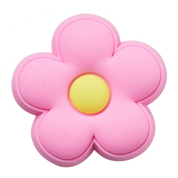 Crocs Rózsaszín virág Jibbitz