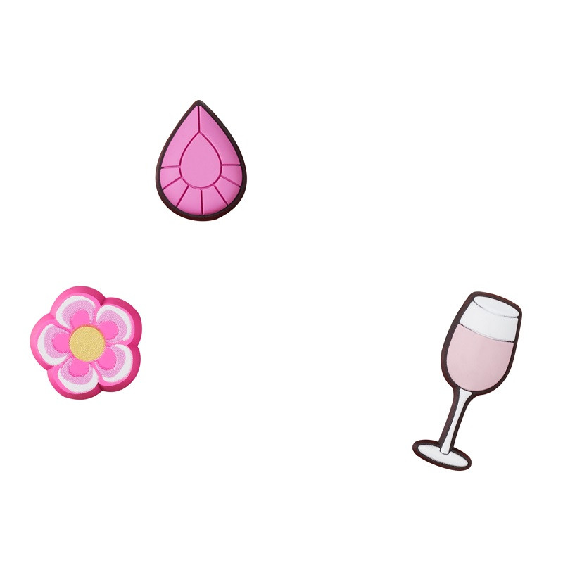 Crocs Rózsaszín kavalkád - csomag (3 db) Jibbitz