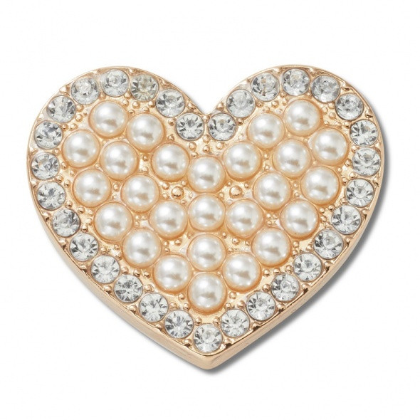 Crocs Elegáns szív Jibbitz