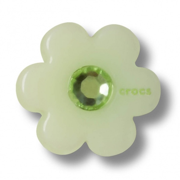 Crocs Halványzöld virág Jibbitz