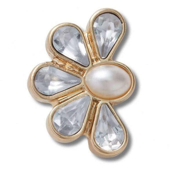 Crocs Félbevágott drágaköves virág Jibbitz