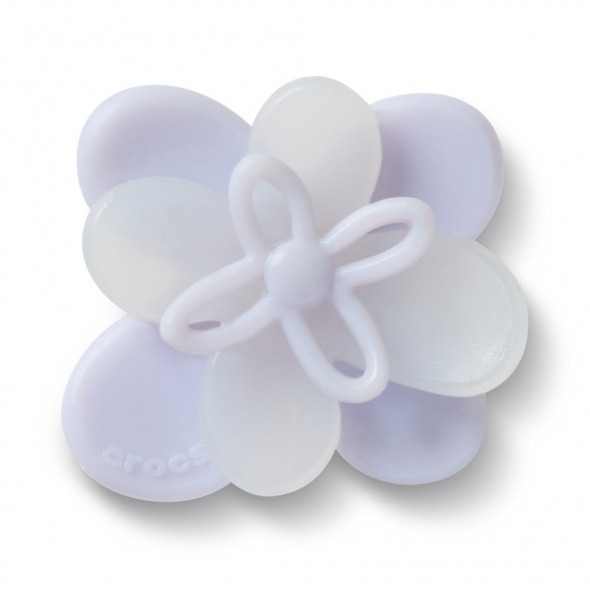 Crocs Halványkék nyíló virág Jibbitz