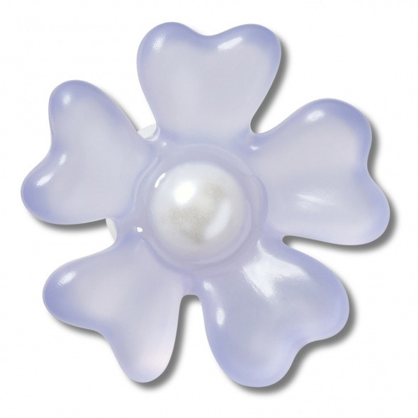 Crocs Lila virág gyönggyel Jibbitz