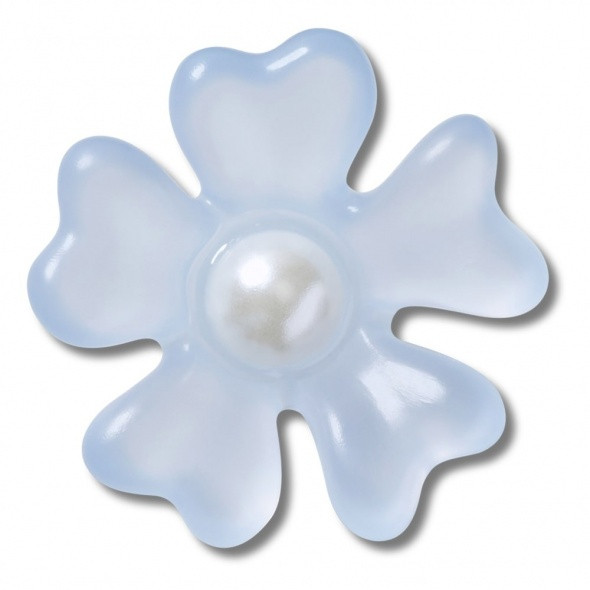 Crocs Kék virág gyönggyel Jibbitz