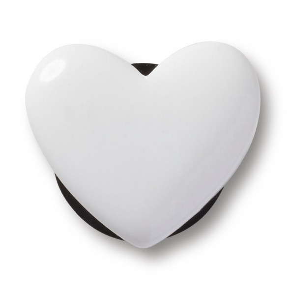 Crocs Apró fehér szív Jibbitz