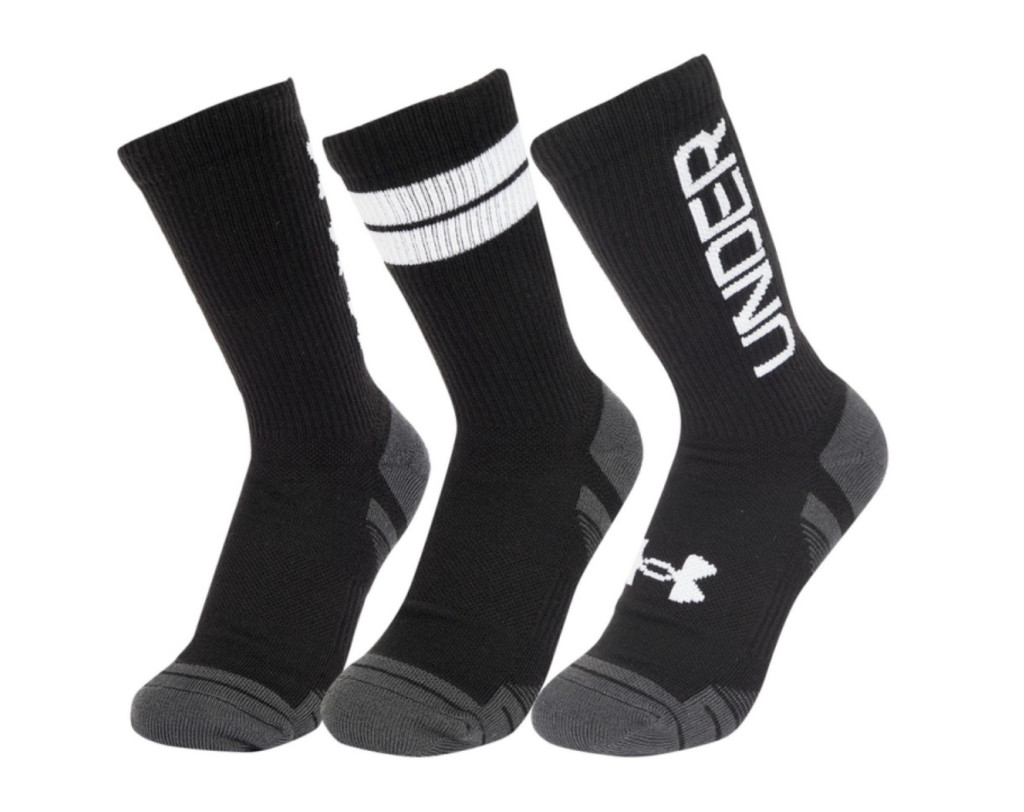 Under Armour UA Perf Tech Nov 3pk Crew Black M