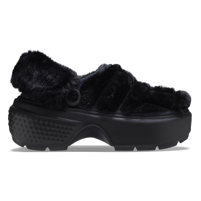 Crocs Stomp Lined Quilted Clog Black