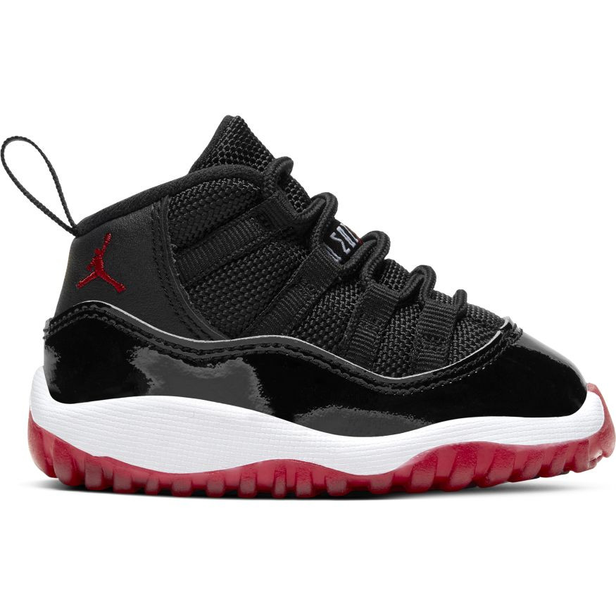 AIR JORDAN 11 RETRO 3/4 BLACK/TRUE RED-WHITE