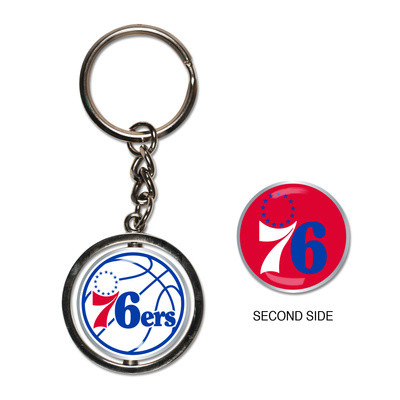 WinCraft - NBA Spinner Key Ring - Philadelphia 76ers MC ONE