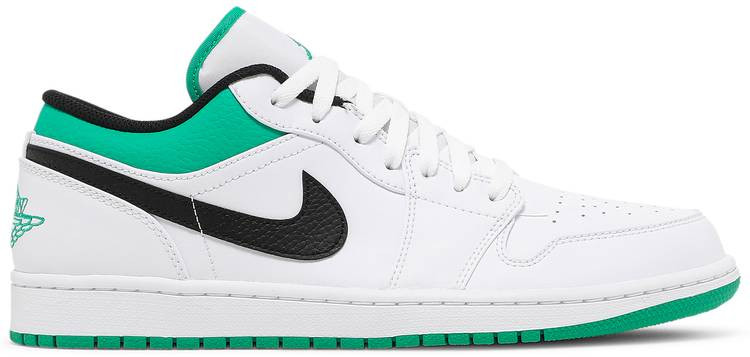 AIR JORDAN 1 LOW WHITE/STADIUM GREEN-BLACK