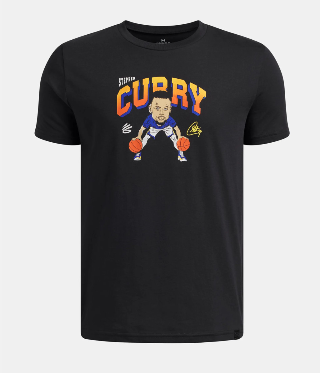 Under Armour Curry Yth Animated Tee Black L
