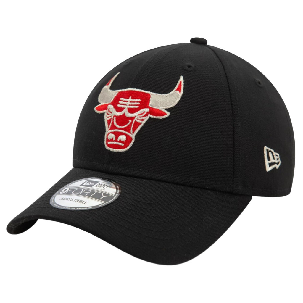 New Era 940 NBA Metallic 9FORTY Chicago Bulls Cap Black ONE
