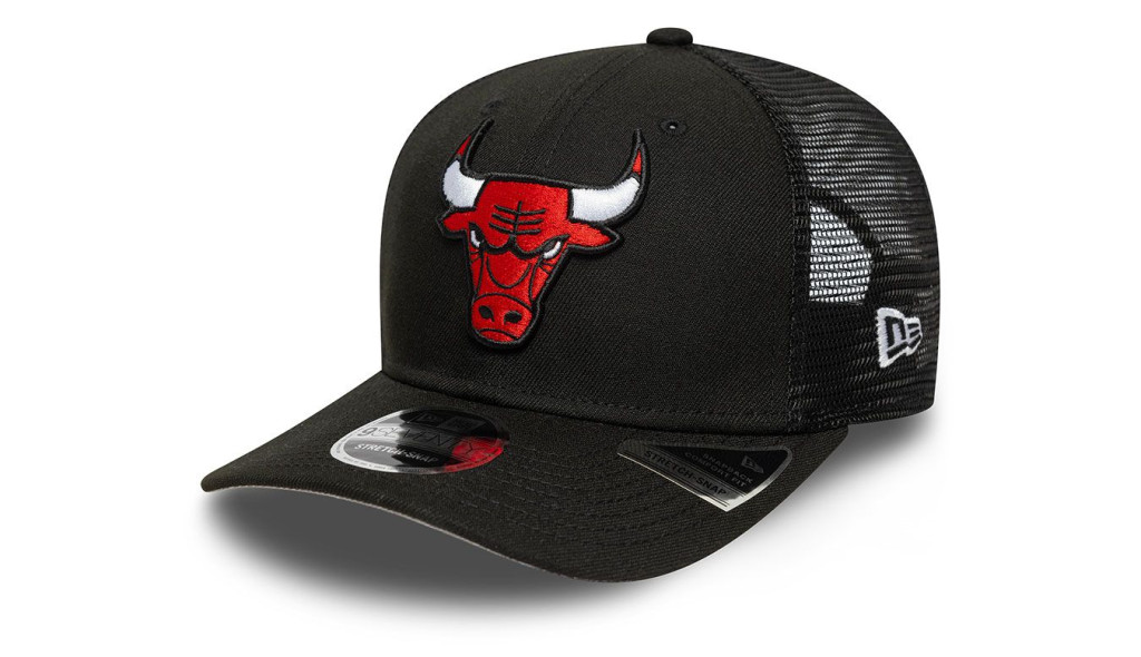 New Era 970 NBA Chicago Bulls 9SEVENTY Stretch-Snap Eg Trucker Cap Black