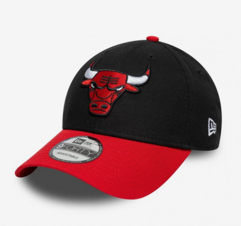 New Era NBA Chicago Bulls 9FORTY Side Patch Cap Black ONE